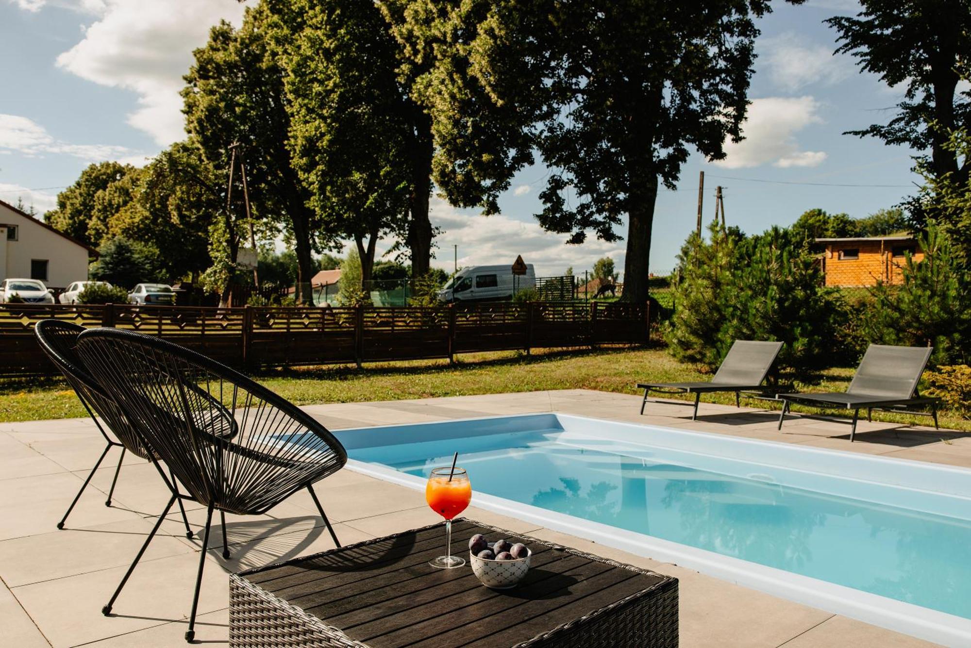 Gospodarstwo Agroturystyczne Z Basenem & Spa I Alpakami Ełk Exterior foto